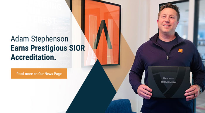 Adam Stephenson Earns Prestigious SIOR Accreditation.